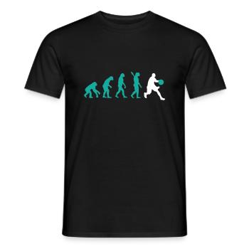 EVOLUTION BASKETBALL - Men's T-Shirt - black - Front - AI Model Male 178 light (178cm)
