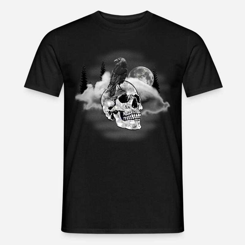 Tobera Krähe - Männer T-Shirt - Schwarz