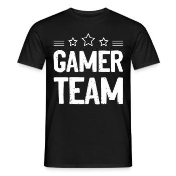 Équipe de joueurs - T-shirt homme - noir - Devant - AI Model Male 178 light (178cm)