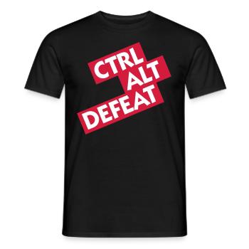 Ctrl Alt Defeat - Männer T-Shirt - Schwarz - Vorne - AI Model Male 178 light (178cm)