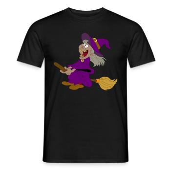 Witch - Men's T-Shirt - black - Front - AI Model Male 178 light (178cm)