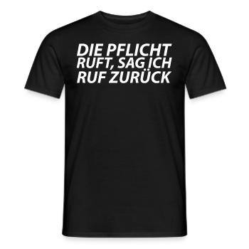 witziger Spruch - Männer T-Shirt - Schwarz - Vorne - AI Model Male 178 light (178cm)