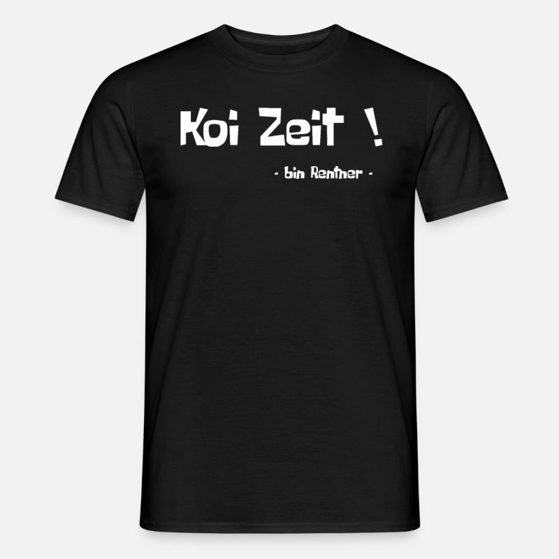 Koi Zeit! - Männer T-Shirt - Schwarz