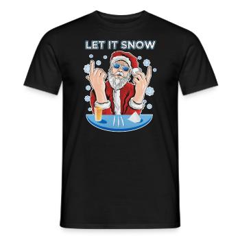 Let it snow Cocaine Ugly Christmas Pull - T-shirt homme - noir - Devant - AI Model Male 178 light (178cm)