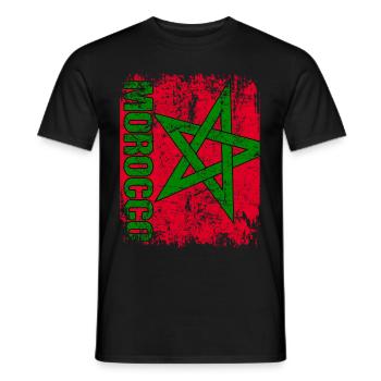 Morocco - Männer T-Shirt - Schwarz - Vorne - AI Model Male 178 light (178cm)