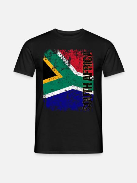 South Africa - Männer T-Shirt - Schwarz