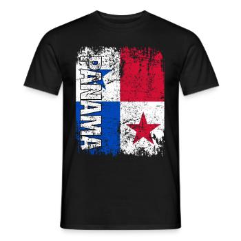 Panama - Männer T-Shirt - Schwarz - Vorne - AI Model Male 178 light (178cm)