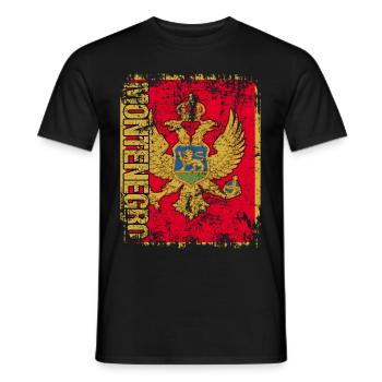 Montenegro - Männer T-Shirt - Schwarz - Vorne - AI Model Male 178 light (178cm)