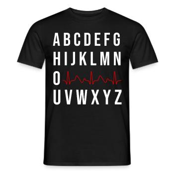 PQRST Nurse Quote für einen Krankenpfleger - Männer T-Shirt - Schwarz - Vorne - AI Model Male 178 light (178cm)
