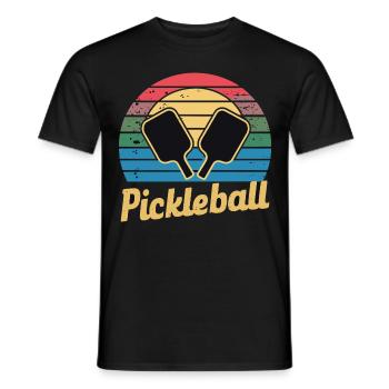 Pickleball für einen Pickleballspieler - Männer T-Shirt - Schwarz - Vorne - AI Model Male 178 light (178cm)