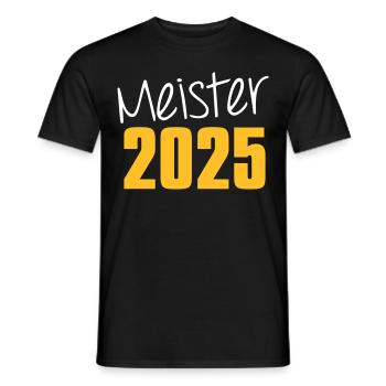 Meister 2025 Meisterschaft - Männer T-Shirt - Schwarz - Vorne - AI Model Male 178 light (178cm)