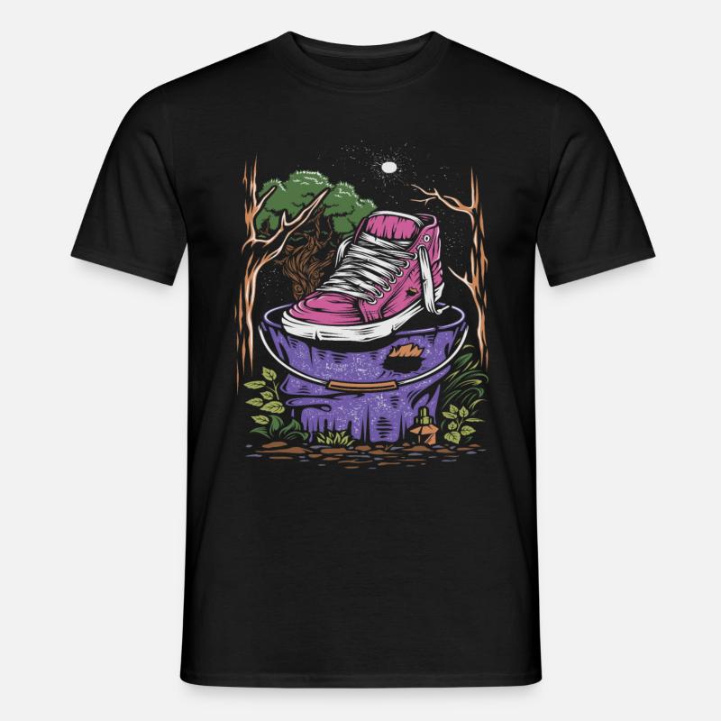 Schuhe - Männer T-Shirt - Schwarz