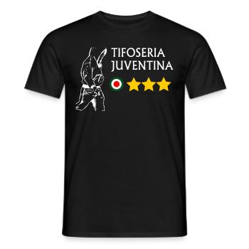 Tifoseria Juventina - Men's T-Shirt - black - Front - AI Model Male 178 light (178cm)