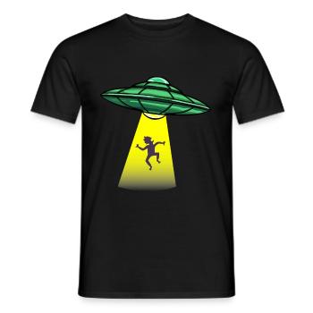 Get In Loser Alien Ufo Alien Gift - Men's T-Shirt - black - Front - AI Model Male 178 light (178cm)