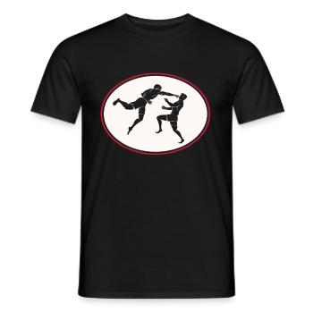 MMA Combat d'Arts Martiaux Mixtes d'Arts Martiaux - T-shirt homme - noir - Devant - AI Model Male 178 light (178cm)