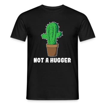 Cactus Cactus Hug Cactus Family Gift - Men's T-Shirt - black - Front - AI Model Male 178 light (178cm)