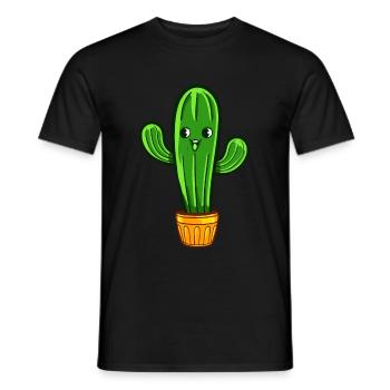 Cactus Hug Cactus Cadeau De Famille - T-shirt homme - noir - Devant - AI Model Male 178 light (178cm)