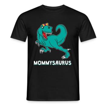 Dinosaur Dino T-Rex Mom Mother Mom Gift - Men's T-Shirt - black - Front - AI Model Male 178 light (178cm)