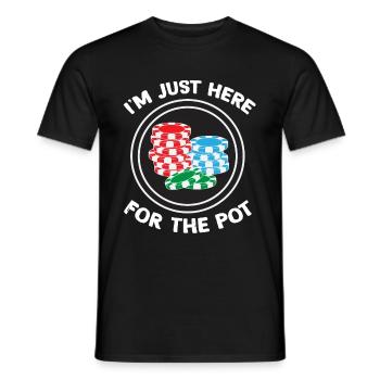 Poker Joueurs Casino Texas Hold Em All Dans Cadeau - T-shirt homme - noir - Devant - AI Model Male 178 light (178cm)