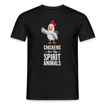 Chicken Whisperer Chicken Farmer Chicken Rooster Gift - Men's T-Shirt - black - Front - AI Model Male 178 light (178cm)