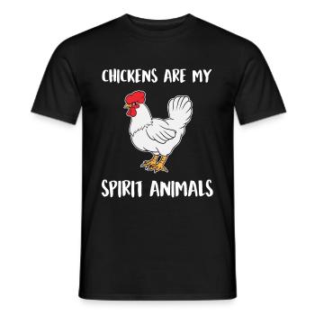 Chicken Whisperer Chicken Farmer Chicken Rooster Gift - Men's T-Shirt - black - Front - AI Model Male 178 light (178cm)