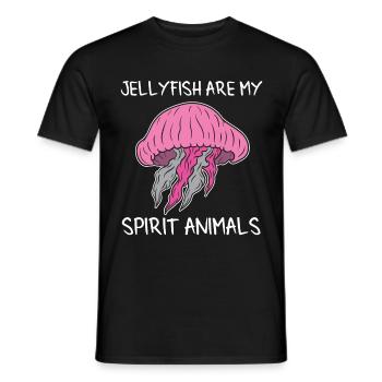 Qualle Quallen Süße Meduse Liebhaber Meer Geschenk - Männer T-Shirt - Schwarz - Vorne - AI Model Male 178 light (178cm)