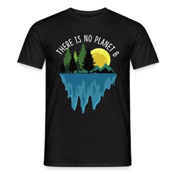 Recycling Environmental Protection World Save the Environment Gift - Men's T-Shirt - black - Front - AI Model Male 178 light (178cm)