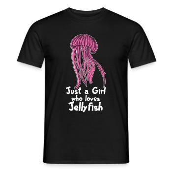 Qualle Quallen Süße Meduse Liebhaber Meer Geschenk - Männer T-Shirt - Schwarz - Vorne - AI Model Male 178 light (178cm)