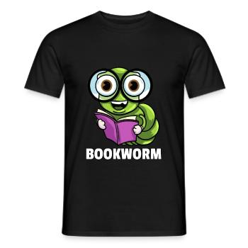 Buch Lesen Bücher Lernen Bücherwurm Geschenk - Männer T-Shirt - Schwarz - Vorne - AI Model Male 178 light (178cm)