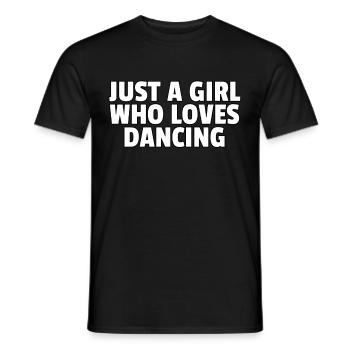 Dancing dance dancer dancer Funny gift - Men's T-Shirt - black - Front - AI Model Male 178 light (178cm)