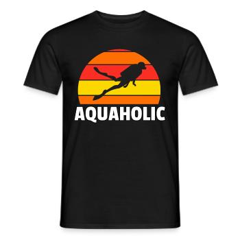 Diving Diver Dive Scuba Diver Gift - Men's T-Shirt - black - Front - AI Model Male 178 light (178cm)
