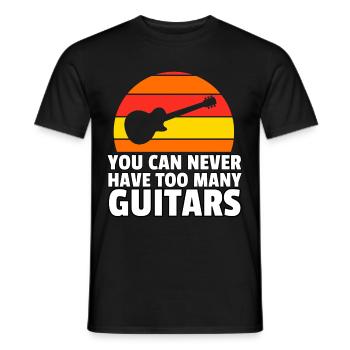 Musik Gitarre E-Gitarre Gitarrist Musiker Geschenk - Männer T-Shirt - Schwarz - Vorne - AI Model Male 178 light (178cm)