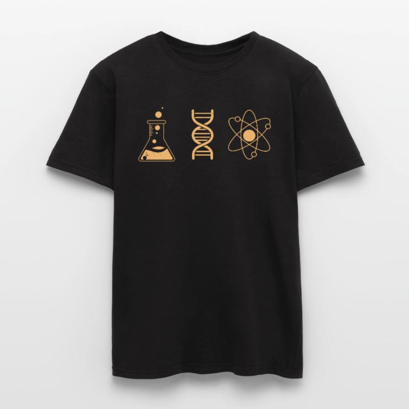 Biologie molécule microscope ADN sciences naturelles T-shirt homme