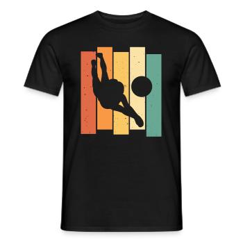 Volleyball Volleyball Game Vintage Retro - T-shirt homme - noir - Devant - AI Model Male 178 light (178cm)