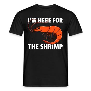Crevette Crevette Crabe Poisson Drôle - T-shirt homme - noir - Devant - AI Model Male 178 light (178cm)