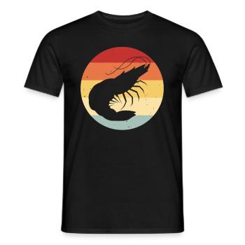 Crevette Crevette Crabe Poisson Drôle - T-shirt homme - noir - Devant - AI Model Male 178 light (178cm)