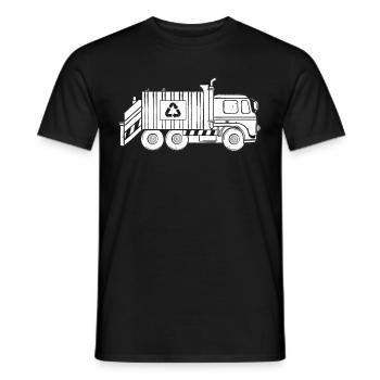 Garbage Truck Garbage Collection Garbage Truck Garbage Man - Men's T-Shirt - black - Front - AI Model Male 178 light (178cm)