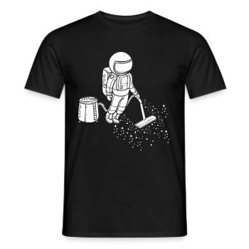 Astronaut Astronaut Space Galaxy - Men's T-Shirt - black - Front - AI Model Male 178 light (178cm)