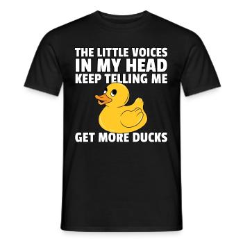 Canard en caoutchouc Canard en caoutchouc Canard en caoutchouc - T-shirt homme - noir - Devant - AI Model Male 178 light (178cm)
