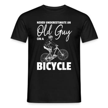 Vélo VTT vélo VTT - T-shirt homme - noir - Devant - AI Model Male 178 light (178cm)