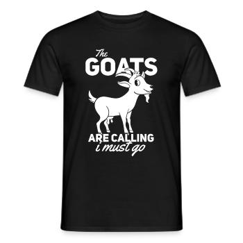 Capricorn Goat Mountain Goat Bock House Goat - Men's T-Shirt - black - Front - AI Model Male 178 light (178cm)