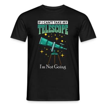 Astronomy Astronomy Astronomy Telescope Space - Men's T-Shirt - black - Front - AI Model Male 178 light (178cm)