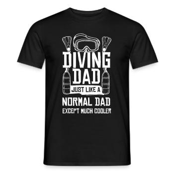 Scuba diving scuba divers diver snorkeling - Men's T-Shirt - black - Front - AI Model Male 178 light (178cm)