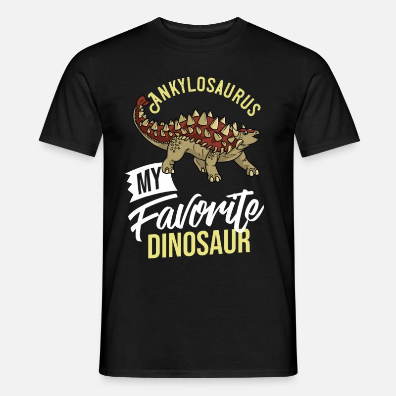 Ankylosaurus Dinosaurier Geschenk Dino Fossil - Männer T-Shirt - Schwarz