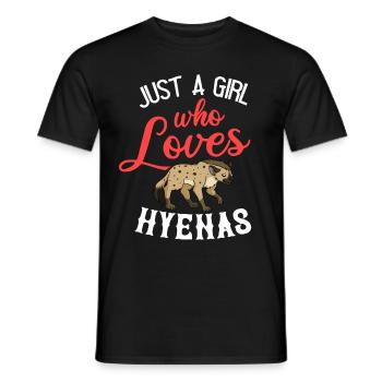 Hyena asia africa hyenas hyena hyena spotted hyena - Men's T-Shirt - black - Front - AI Model Male 178 light (178cm)