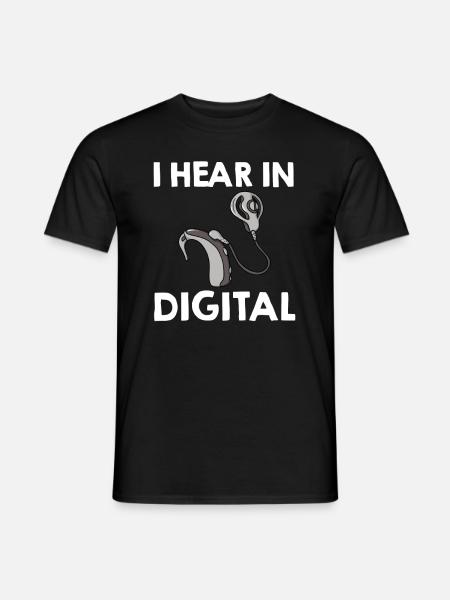 Cochlear Implant Deaf Deaf Deafness - Men's T-Shirt - black