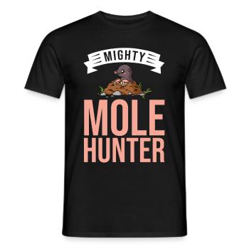 Mole Hunter Shrew MoleHill - Men's T-Shirt - black - Front - AI Model Male 178 light (178cm)