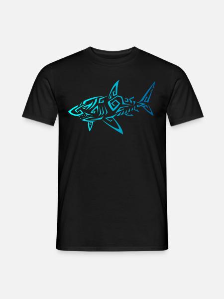 Hawaï Mano Tribal Shark Ocean Life Shark Cadeau - T-shirt homme - noir