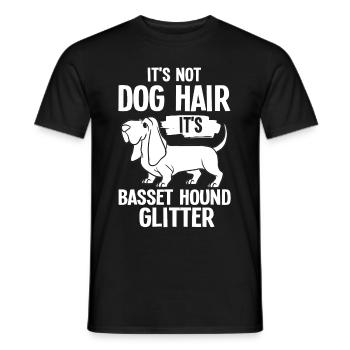 Basset Hound Hund Welpen Besitzer Liebhaber - Männer T-Shirt - Schwarz - Vorne - AI Model Male 178 light (178cm)