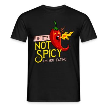Sharp Chili Jalapeno Habanero Pepper - Men's T-Shirt - black - Front - AI Model Male 178 light (178cm)